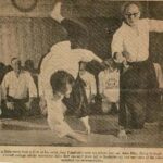 John Eley taking ukemi for Isao Takahashi. Photo from a 1969 Milwaukee Journal article.